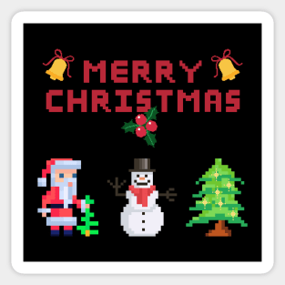 Merry Christmas pixel Sticker